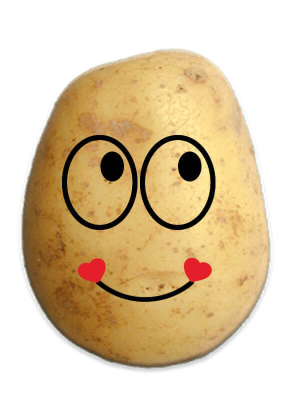 Potato Heart Smile Emoji